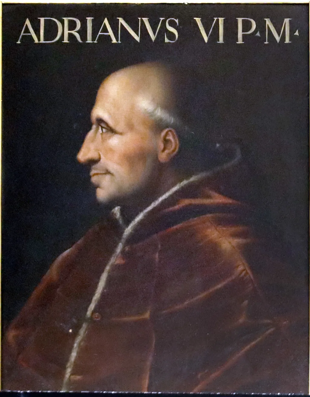 Portrait of Pope Adrian VI, by Cristofano dell'Altissimo, oil, 1562