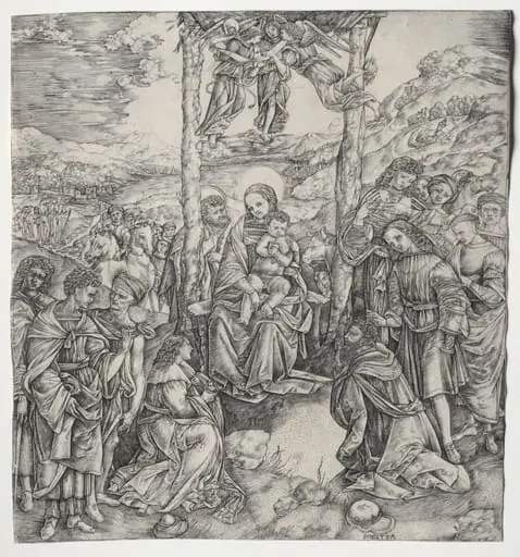 Adoration of the Magi, by Cristofano Robetta