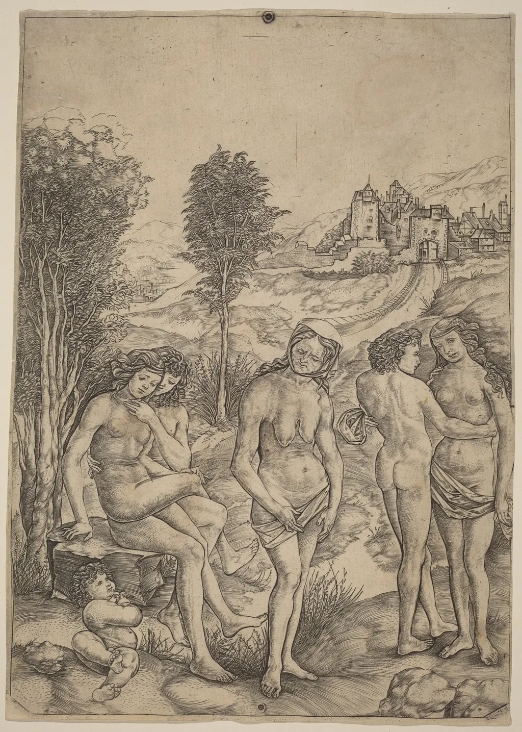 Allegory of Envy, by Cristofano Robetta, ink, 1498