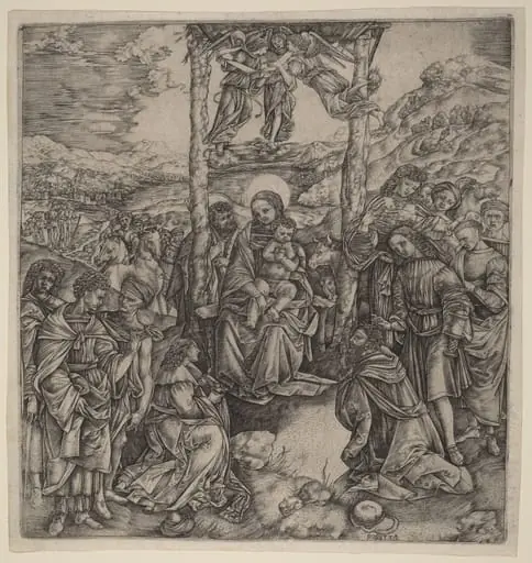 The Adoration of the Magi, by Cristofano Robetta