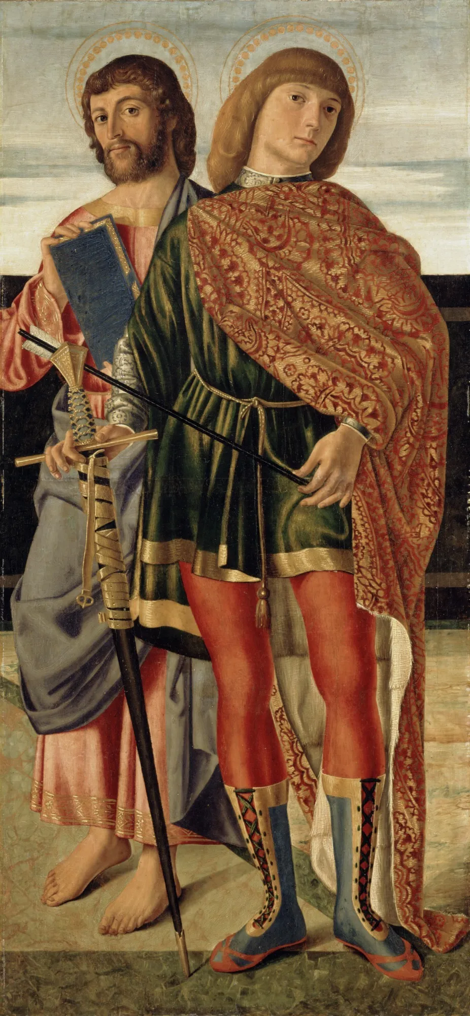 Saint Matthew and Saint Sebastian, by Cristoforo Caselli, unspecified, 1500