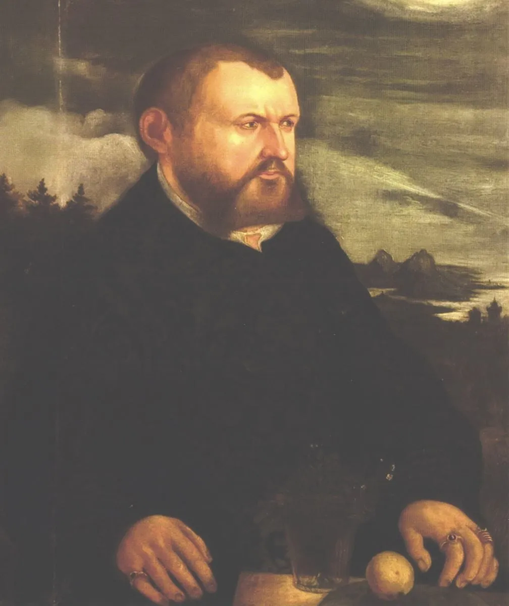 Portret de bărbat, by Cristoph Amberger, unspecified