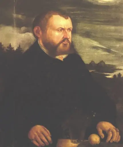 Portret de bărbat, by Cristoph Amberger
