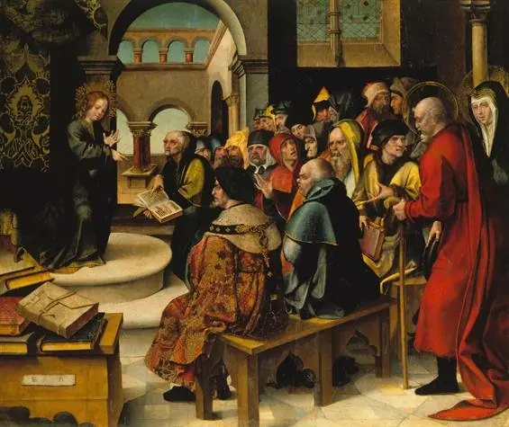 Jesus among the Doctors, by Cristóvão de Figueiredo