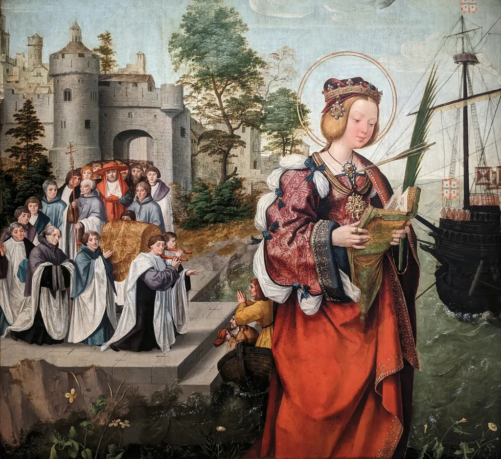 Partida de Colónia das Relíquias de Santa Auta, by Cristóvão de Figueiredo, unspecified, 1520