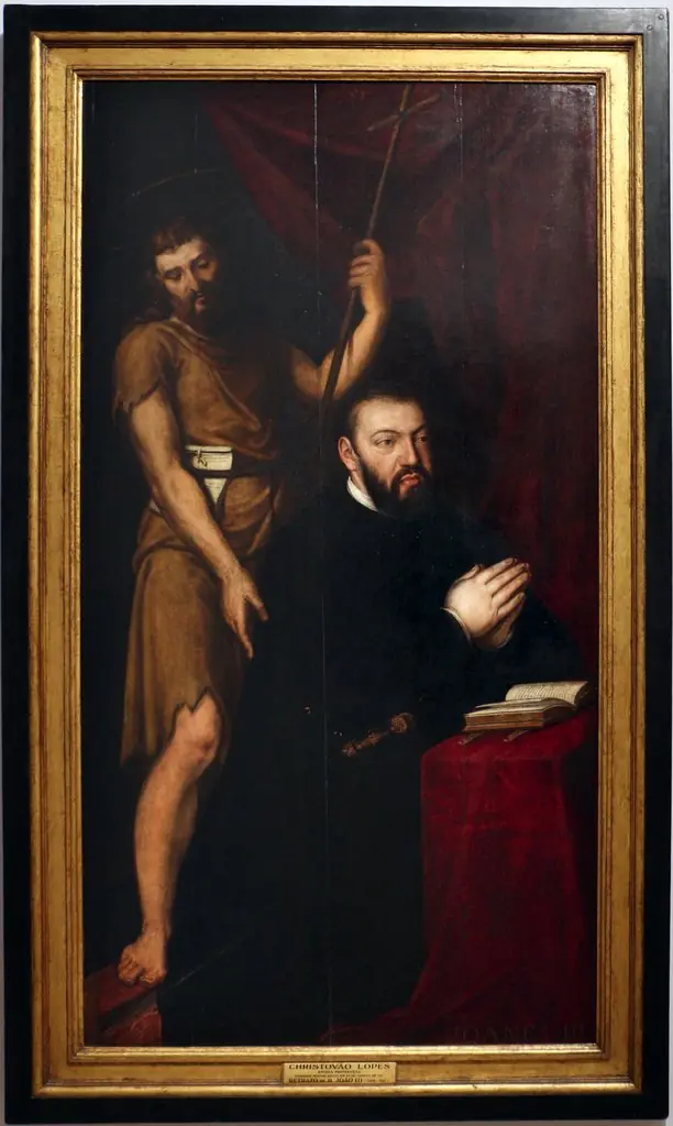John III of Portugal and John the Baptist, by Cristóvão Lopes
