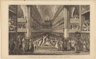 Crowning of Queen Victoria, June 28, 1838 [right half]