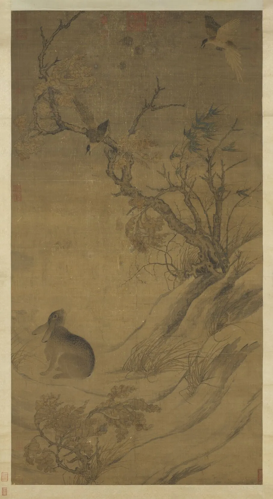 宋崔白雙喜圖 軸, by Cui Bai, unspecified, 1061