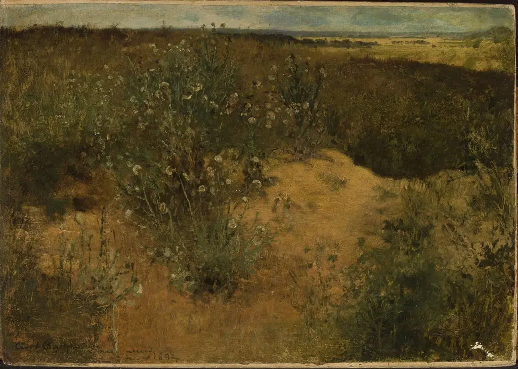 Landscape with thistles, by Curt Agthe