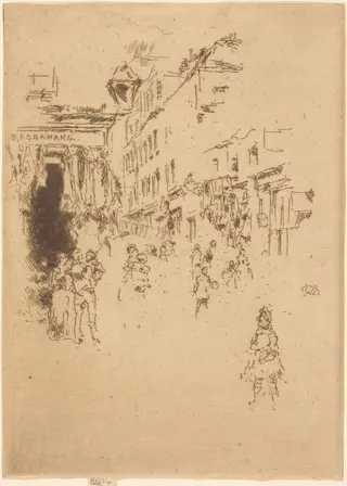 Cutler Street, Hounsditch, by James McNeill Whistler