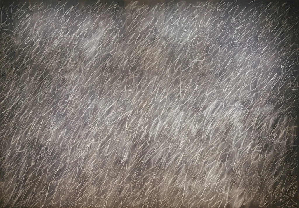 Untitled, by Cy Twombly, oil, 1970