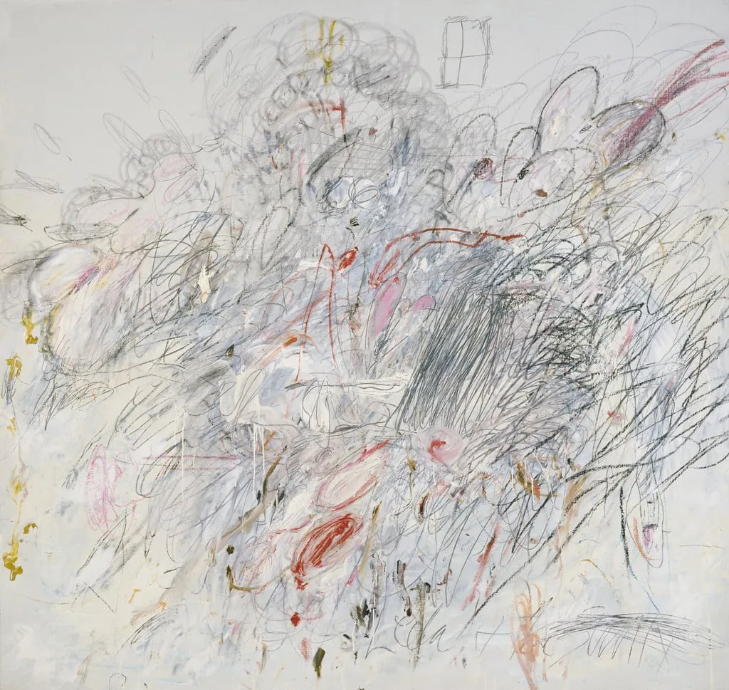 Untitled, by Cy Twombly, oil, 1962
