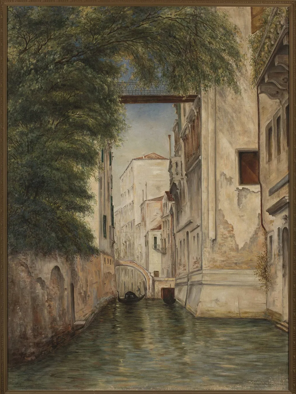 Venice, by Cyprian Lachnicki, oil, 1870