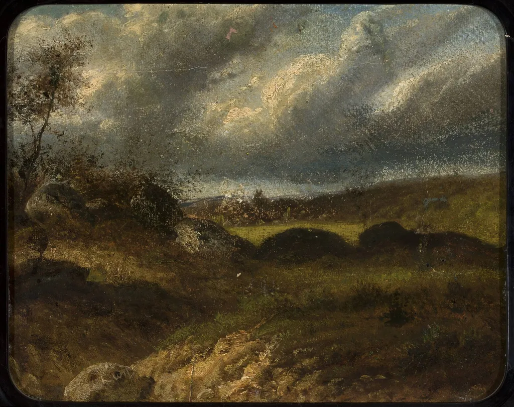 Pejzaż, by Cyprian Norwid, oil
