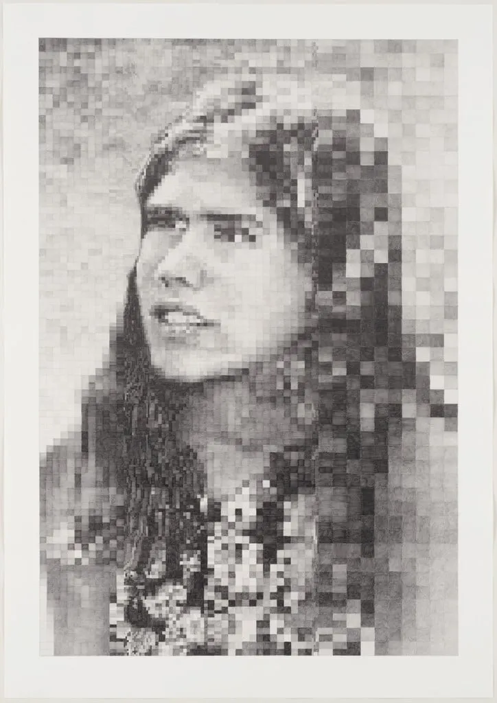 Untitled, by D-L Alvarez, graphite, 2003