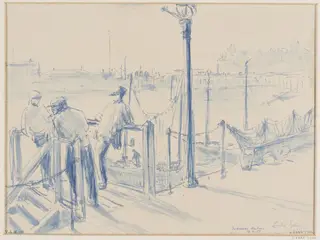 Folkestone Harbour, by Charles Sykes, 1875