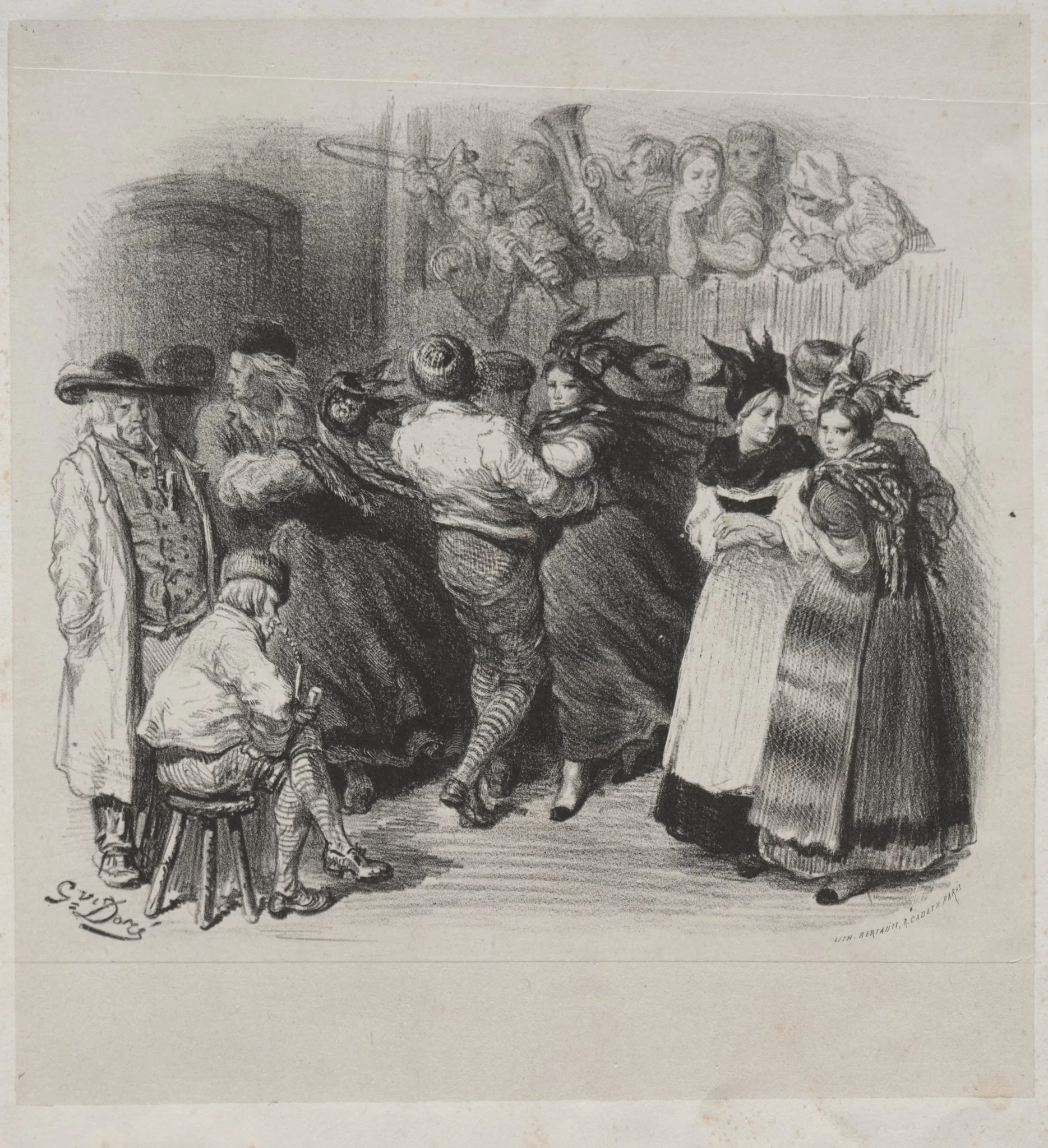 Musical Works of Ernest Doré: Souvenir of Alsace, Alsatian Dance - Title Page, detail