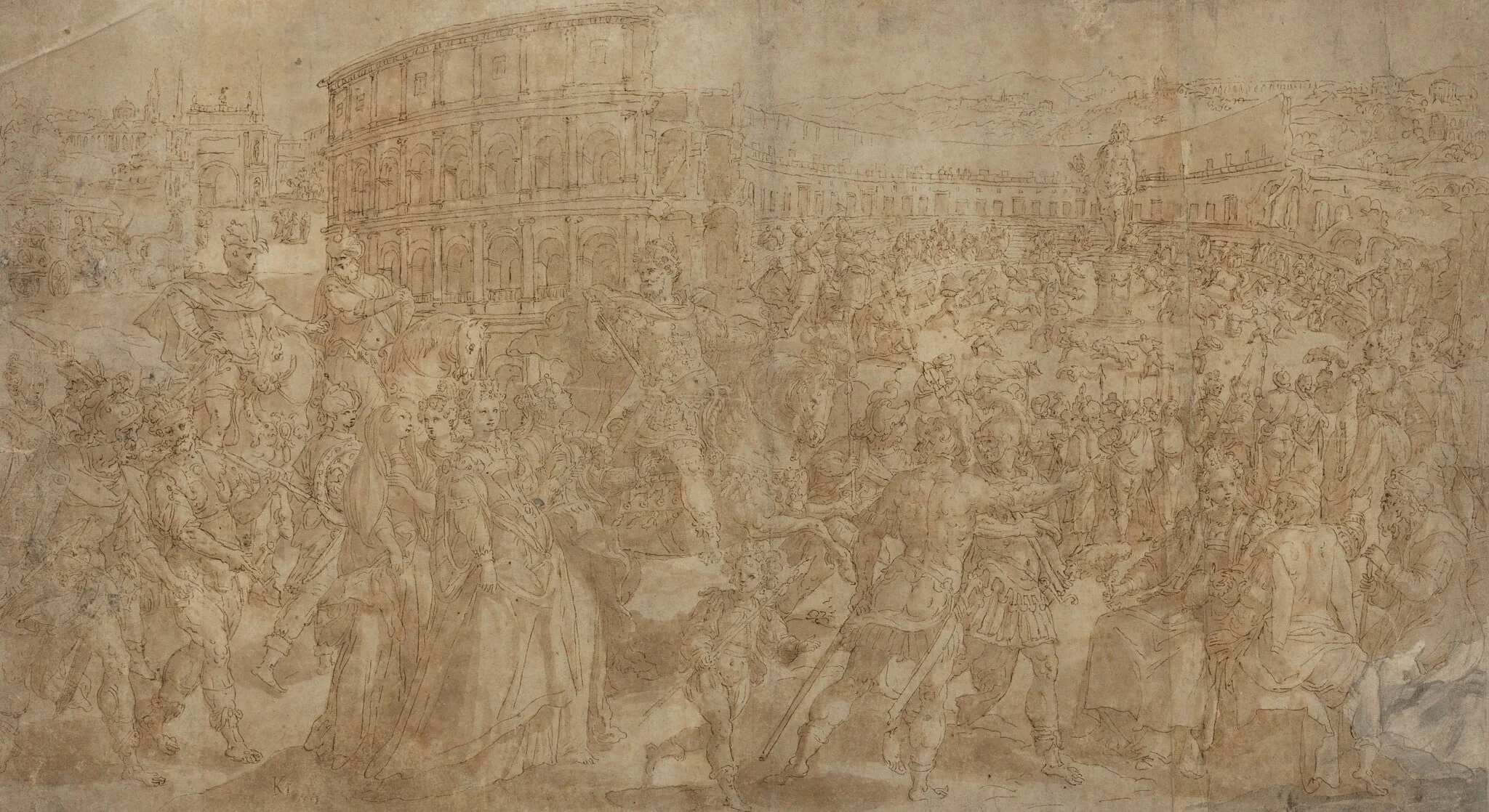 A Roman Triumph, detail