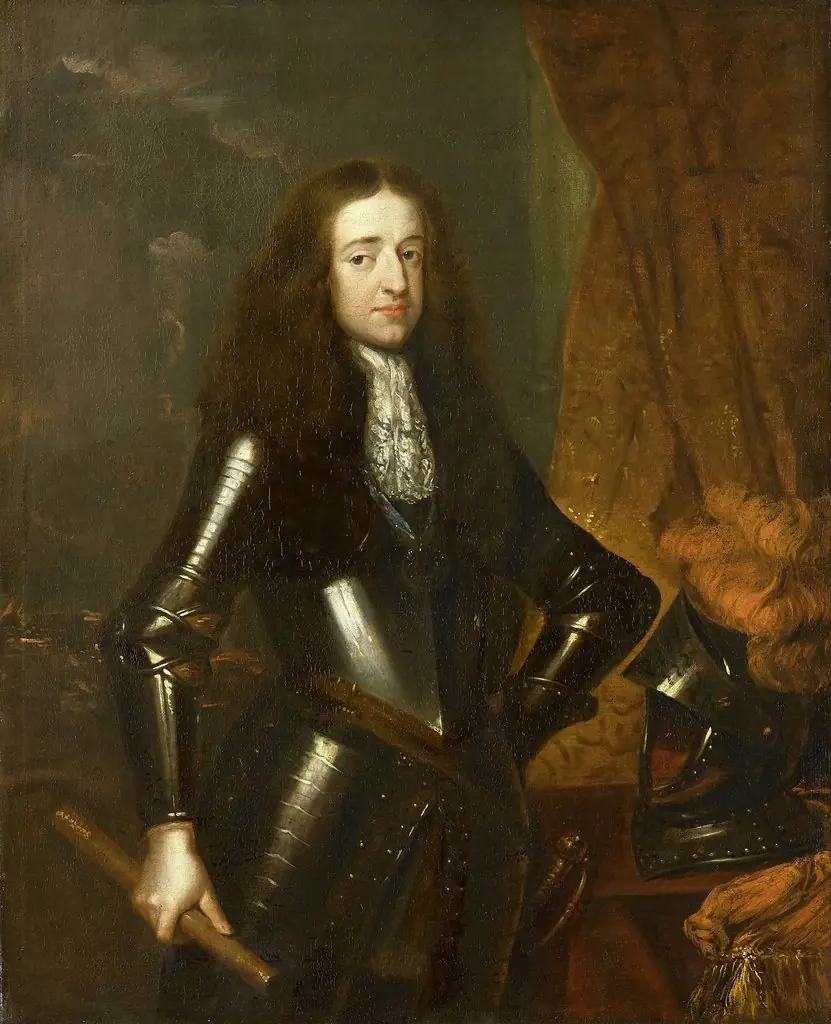 Portrait of Willem III (1650-1702), Prince of Orange and since 1689, King of England, by Caspar Netscher, oil