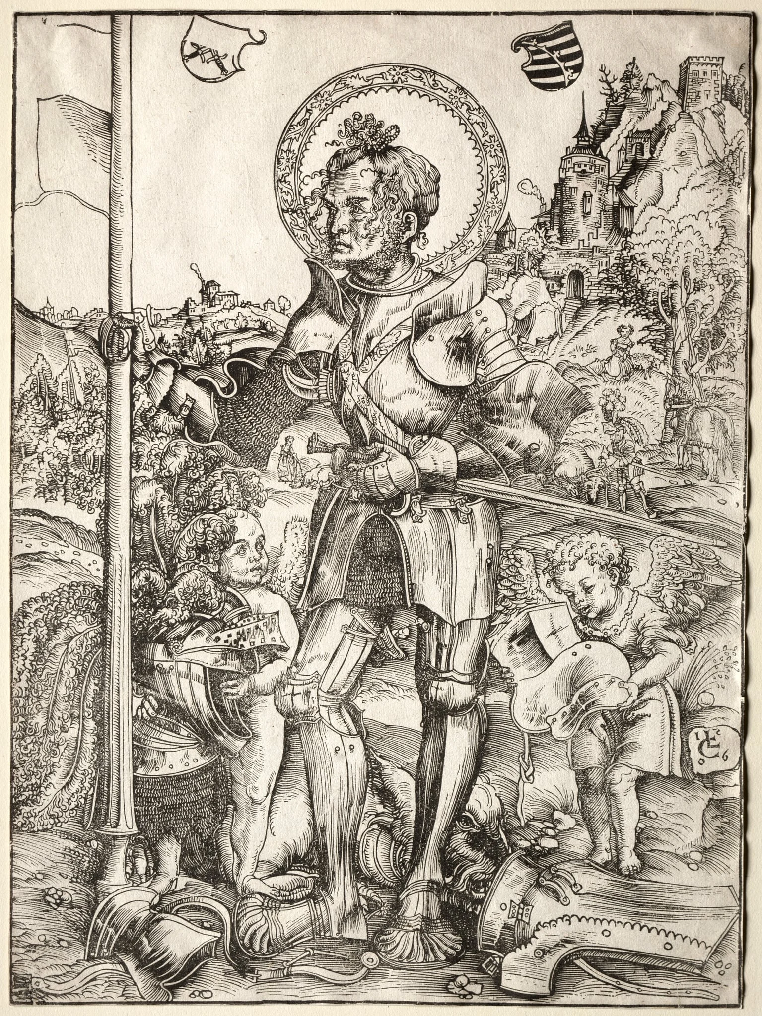 Saint George Standing, detail