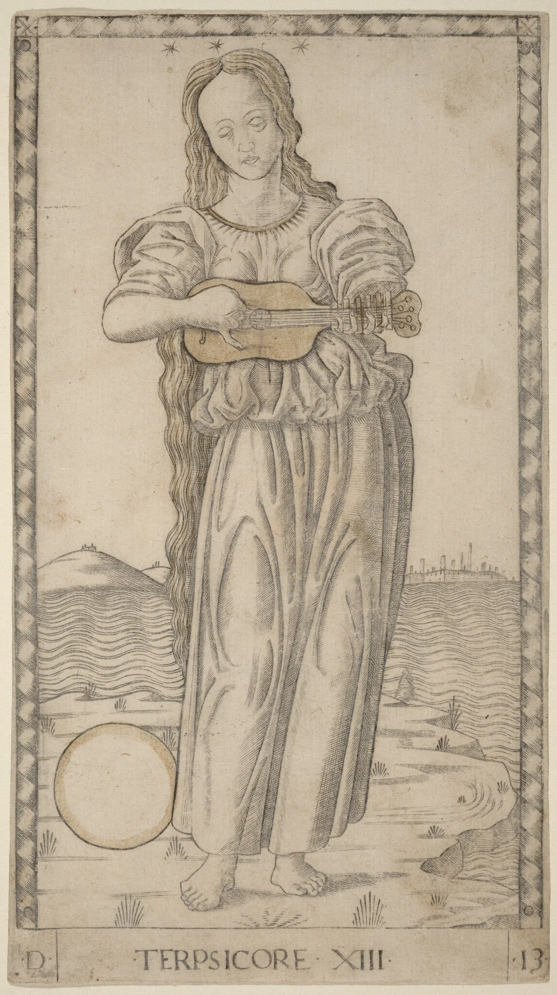 Terpsicore (Terpsichore), detail