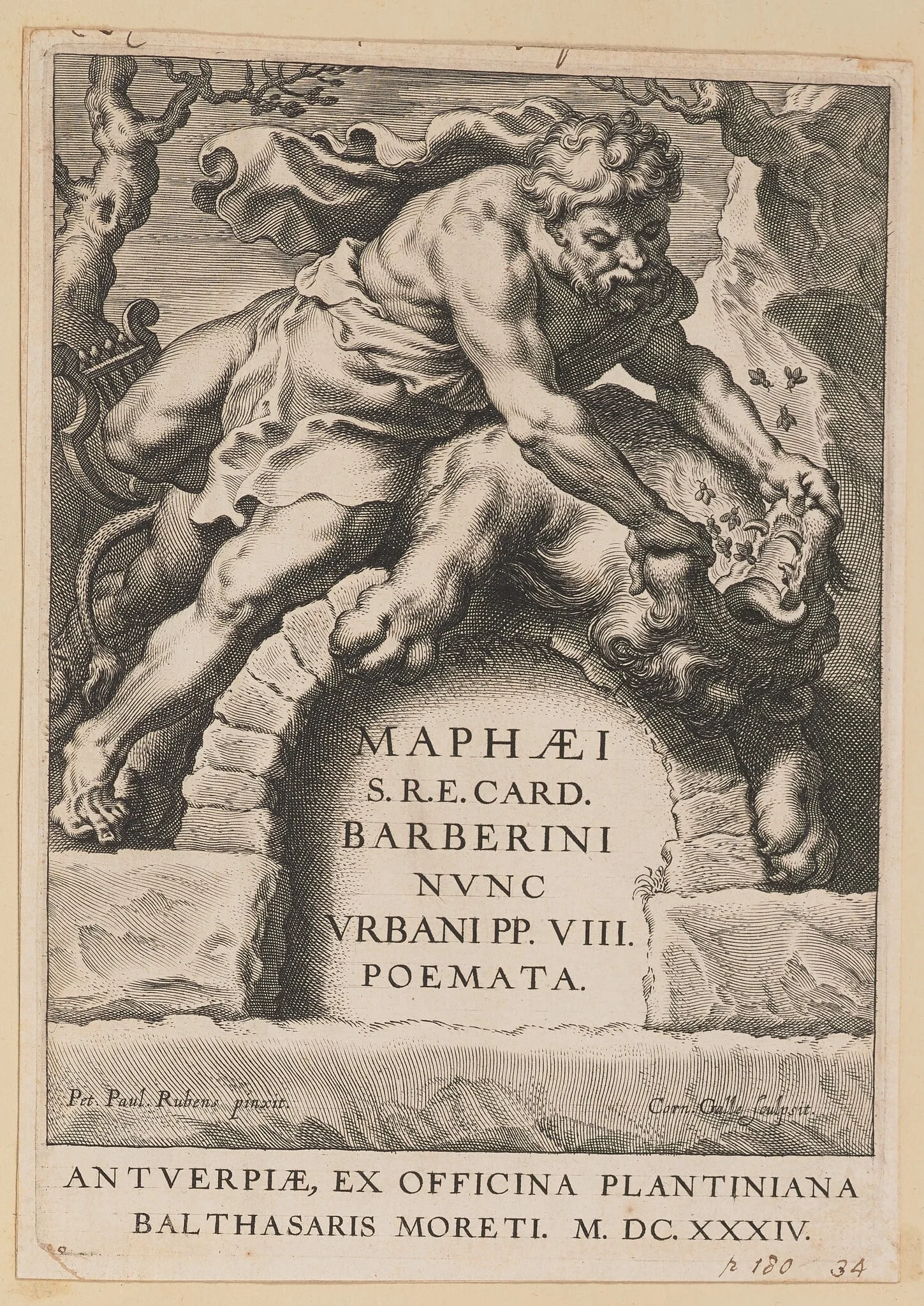 Title Page for Maffeo Barbarini, Poemata, detail