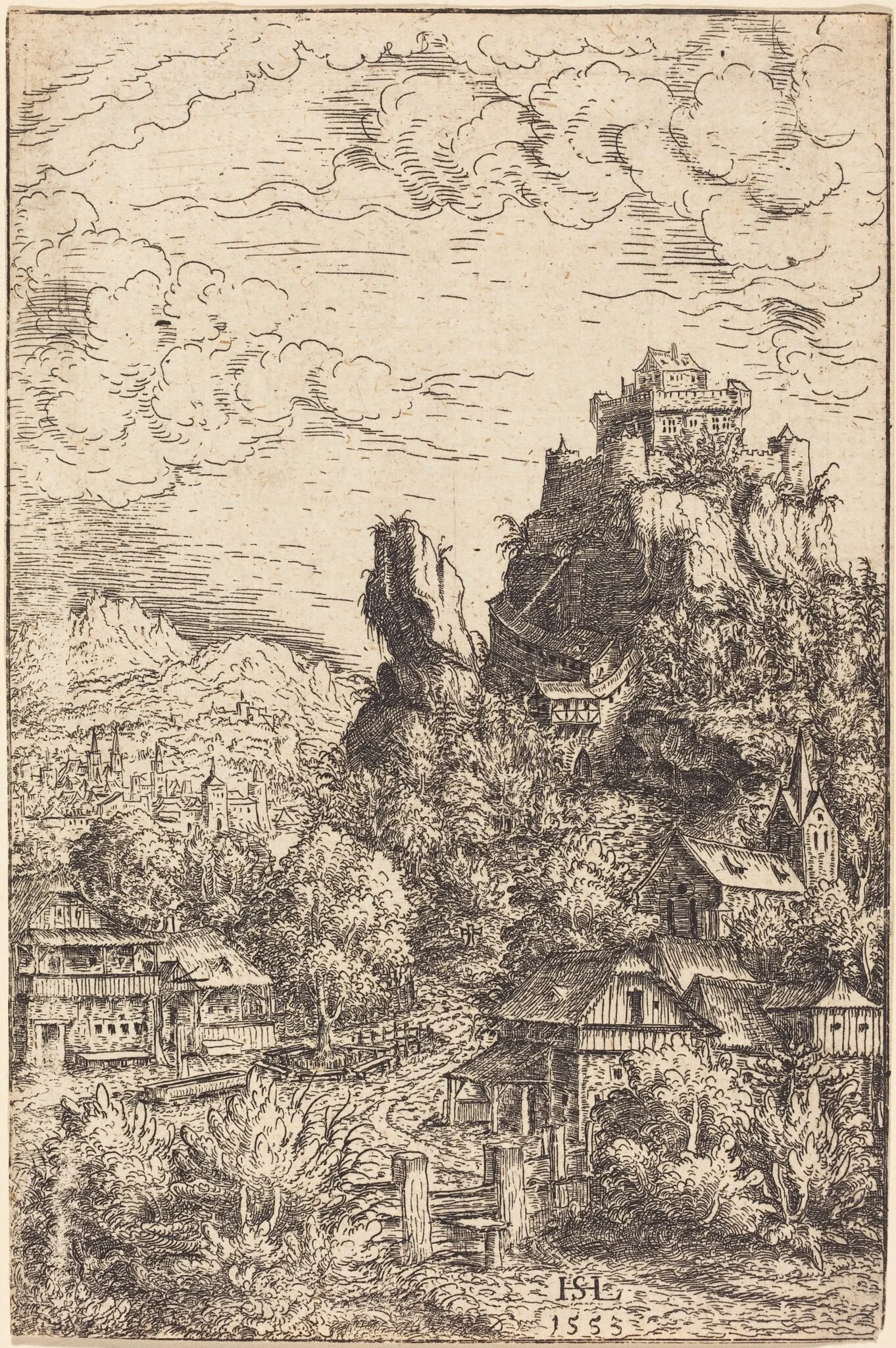 Landscape with a Castle, detail
