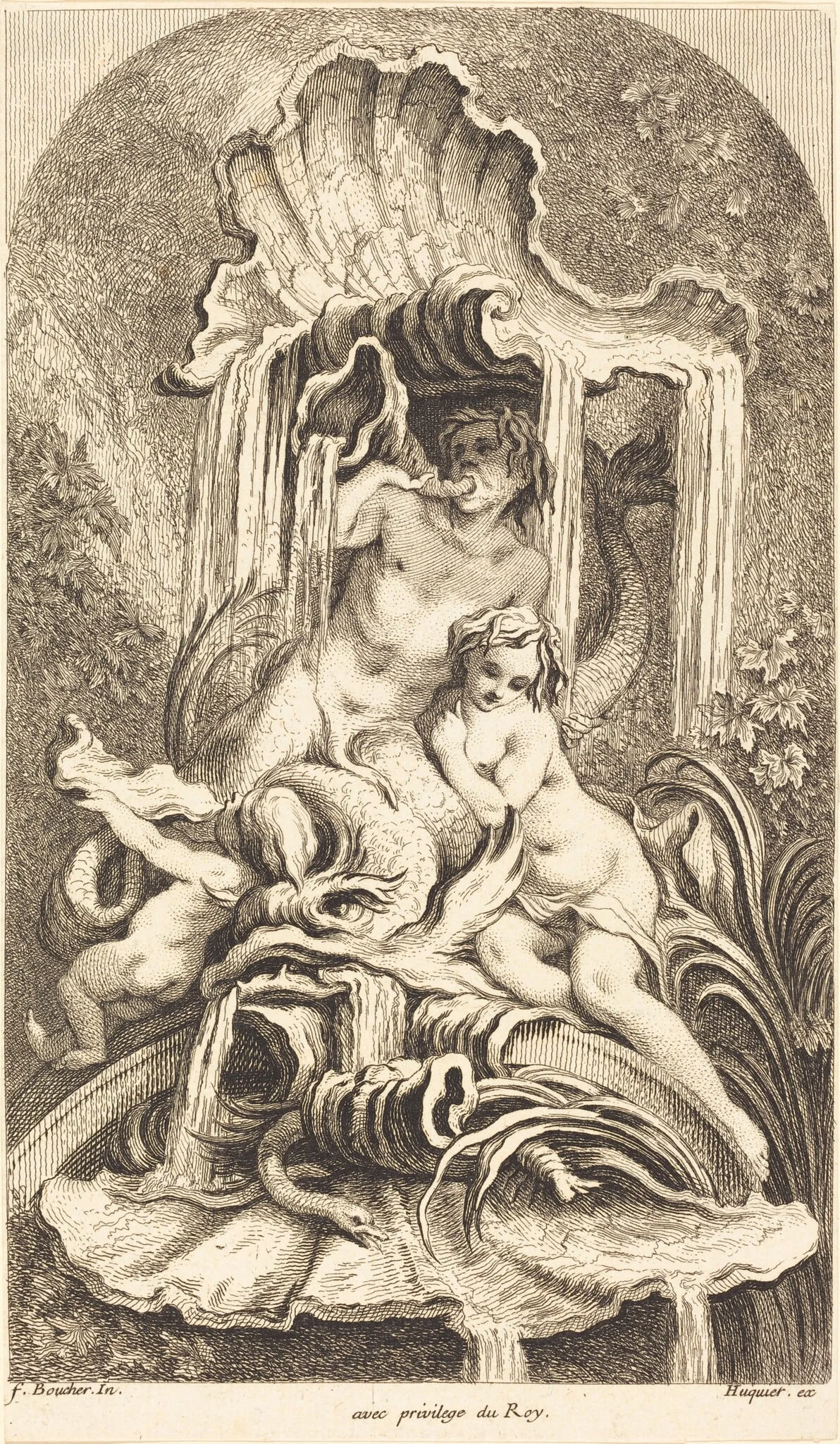 Triton and Nymph, detail