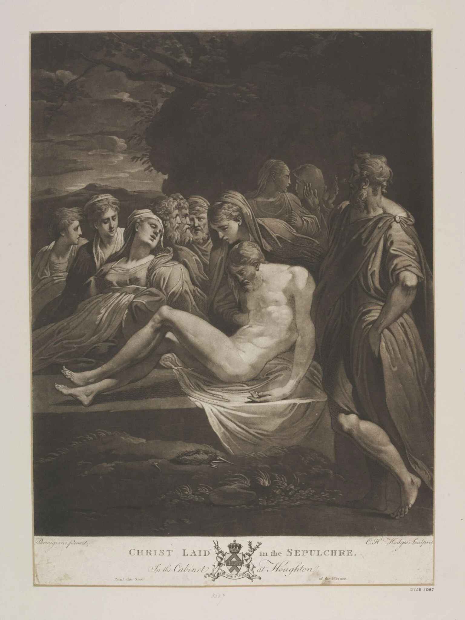 Christ laid in the Sepulchre, detail