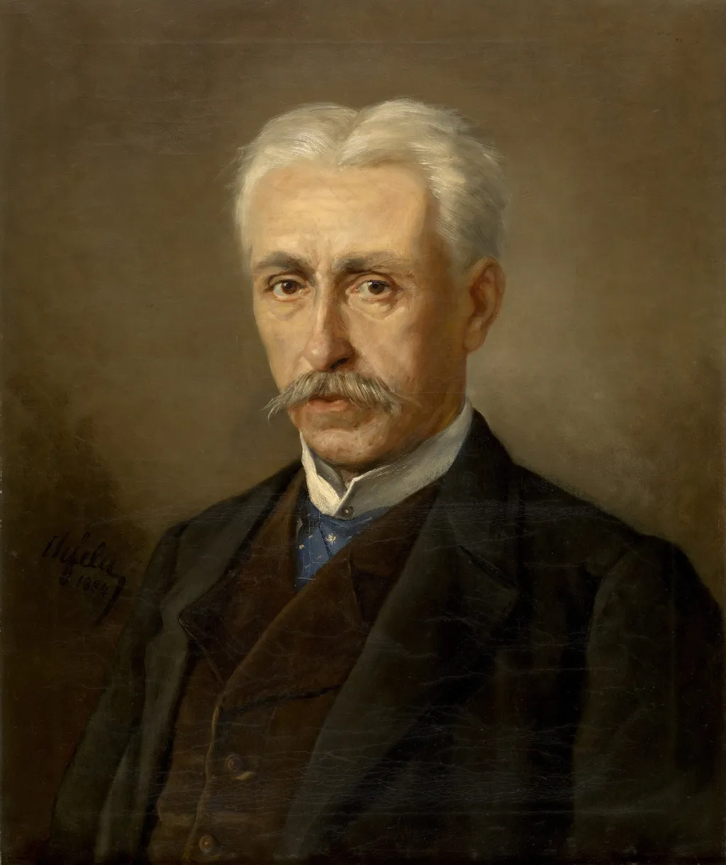 Portrait of a Man, by Charles Felu, oil, 1892