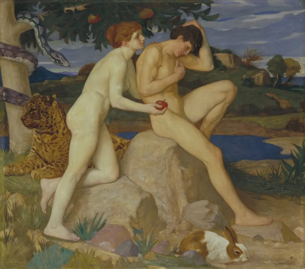 The Temptation, by William Strang, oil, 1900