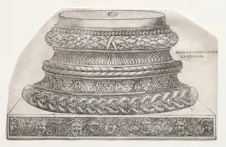 Base and Capital with Putti (base), by Master G. A. with the man-trap, 1538