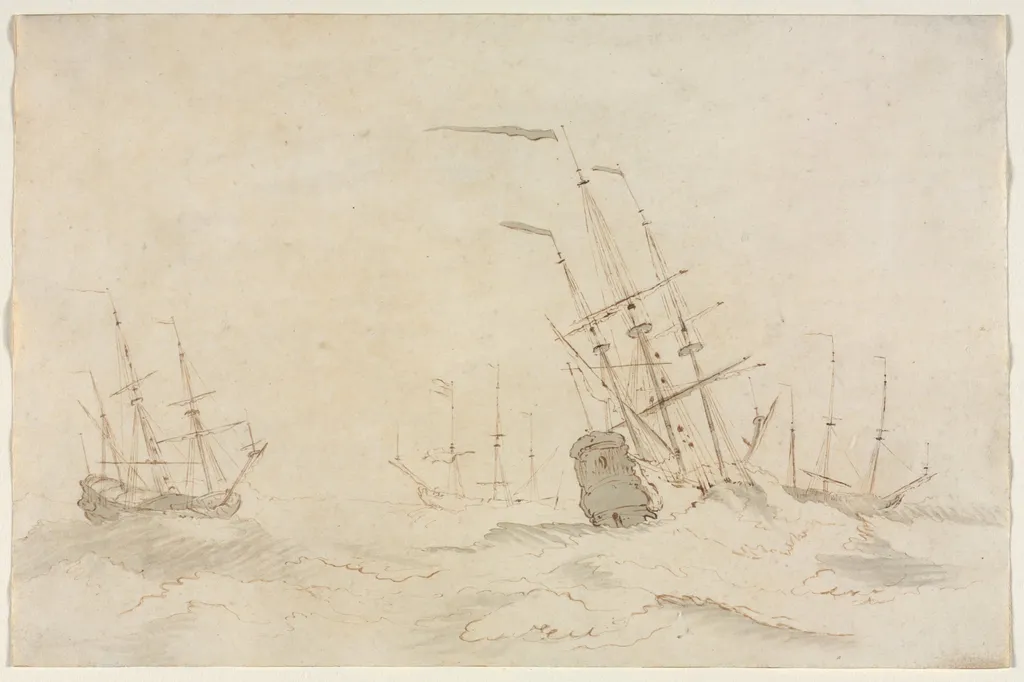 Ships, by Ludolf Bakhuizen, 1670
