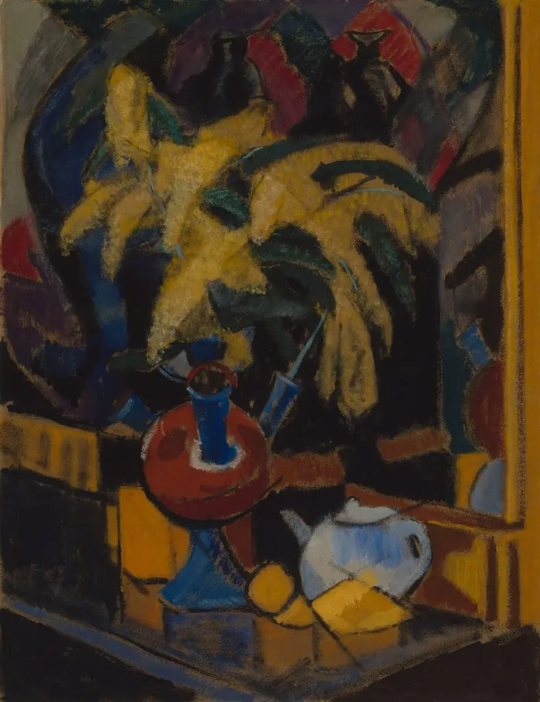 Mimosa, by Alvar Cawén, oil, 1914