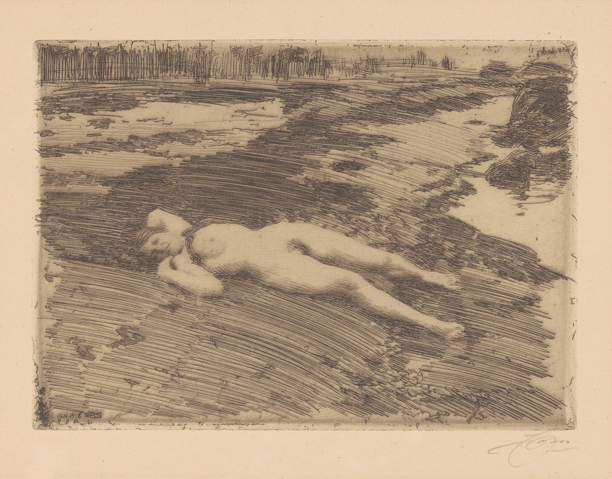 On the Sands, detail