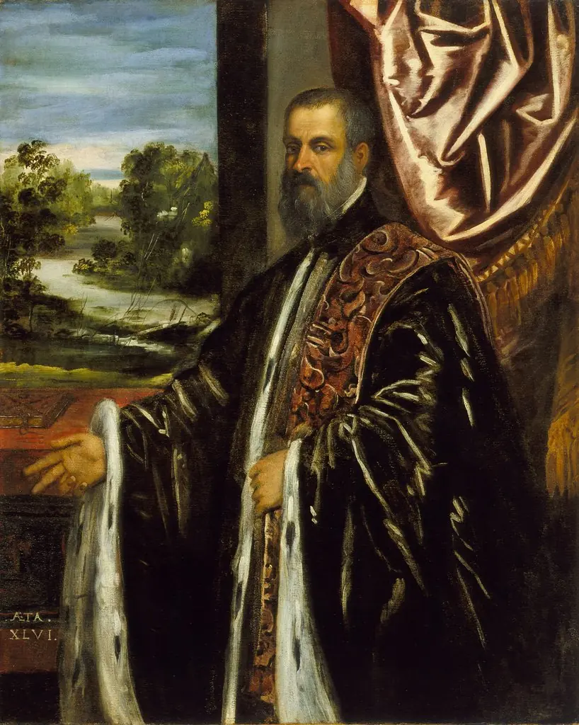 Portrait of Marino Grimani, by Jacopo Tintoretto, oil, 1590