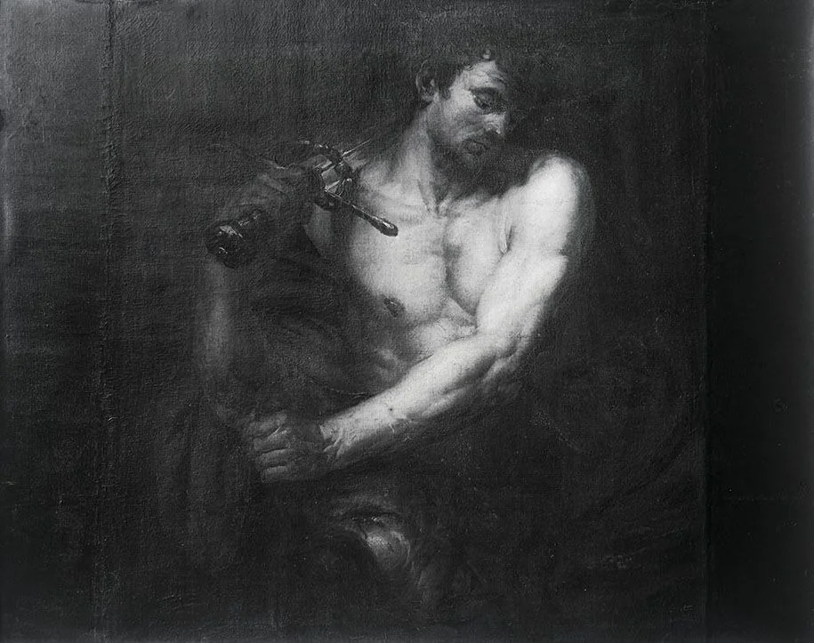 David mit dem Haupt Goliaths (zugeschrieben), detail