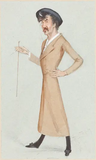 Whistler, by Leslie, Sir Ward, graphite, 1886