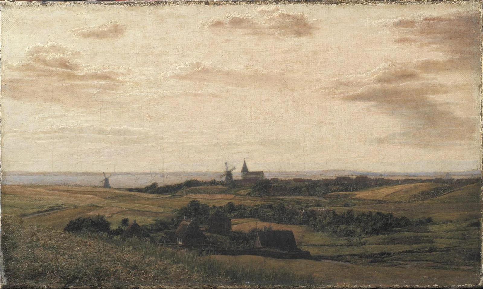 A View towards Assens in Funen. In the Distance the Coast of Schleswig, detail
