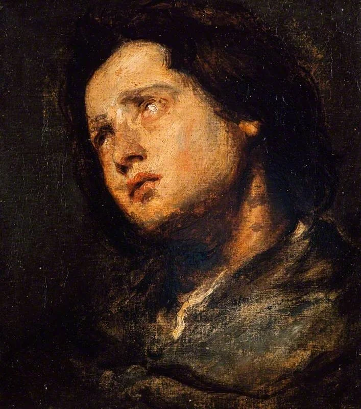 A Study of a Head, detail