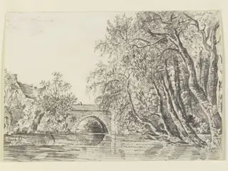 Fisherton Bridge, Salisbury, by John Constable, 1829
