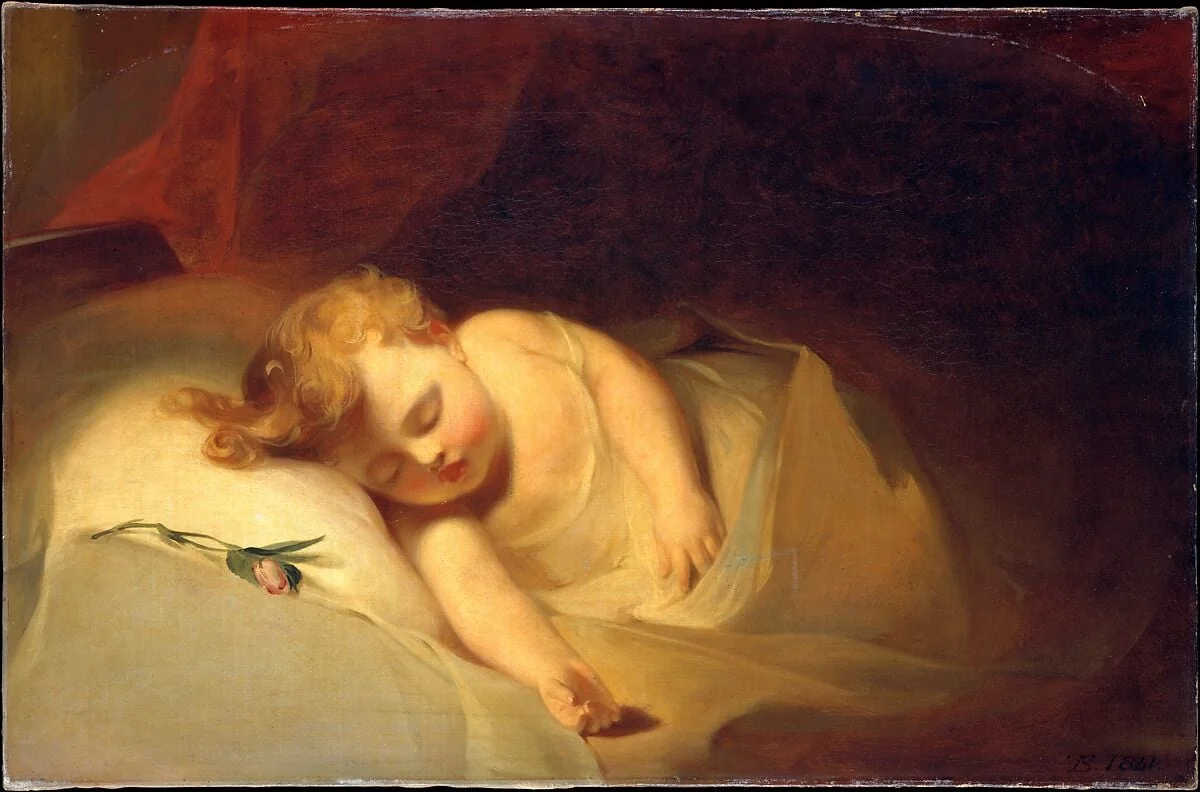 Child Asleep (The Rosebud), detail