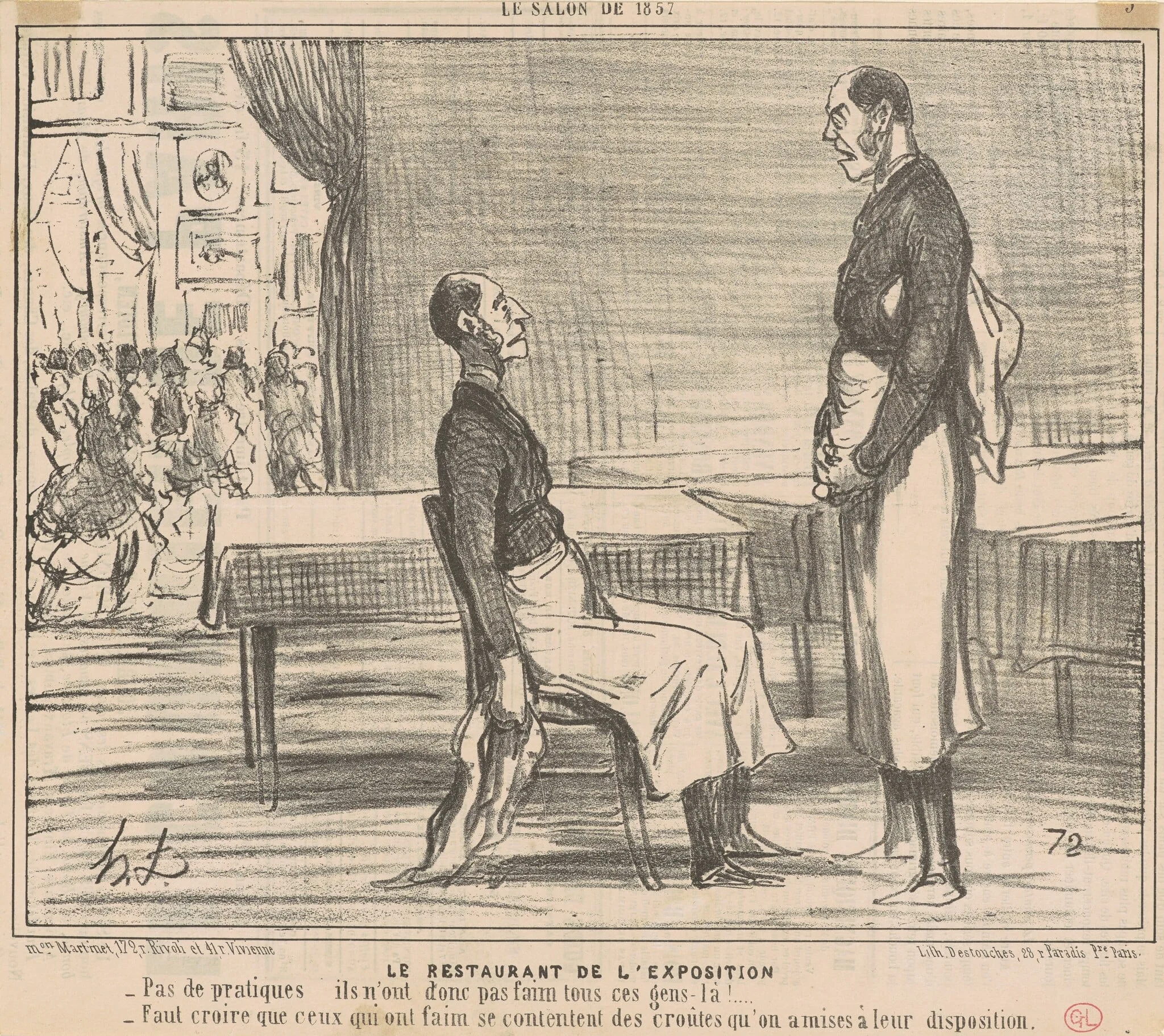 Le restaurant de l'exposition, detail