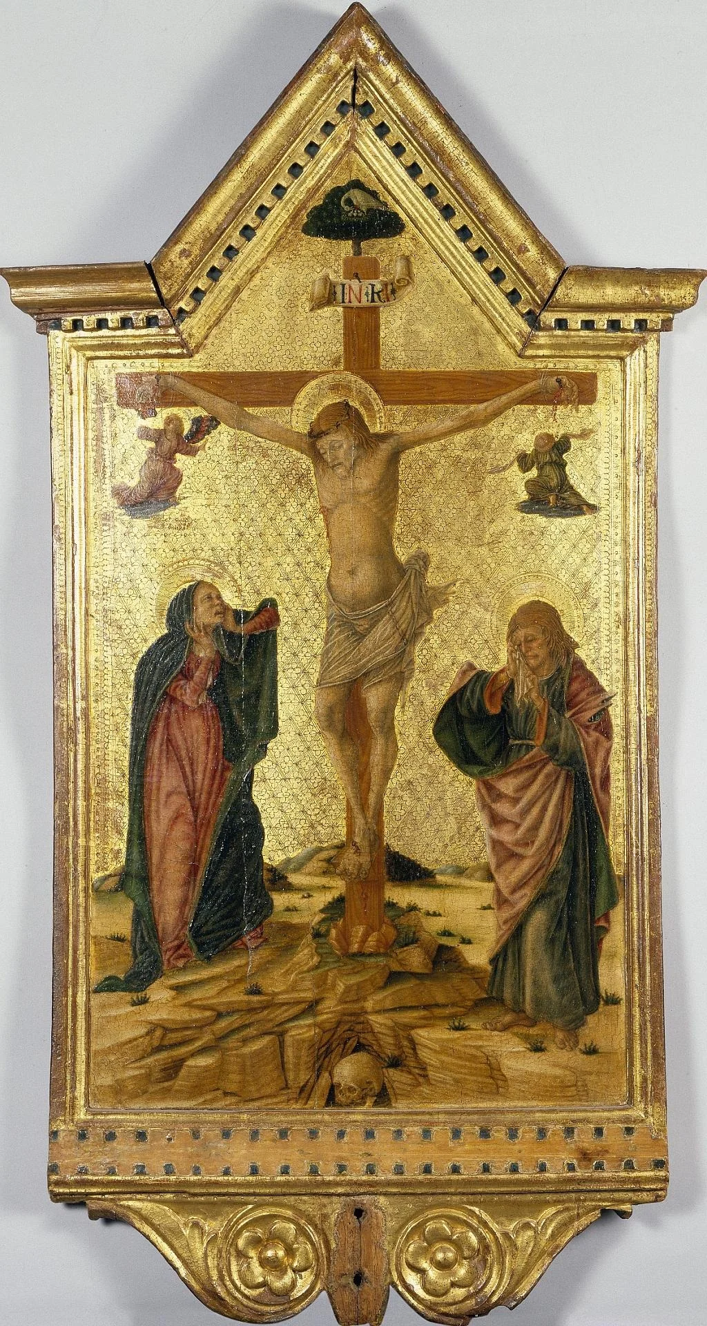 Crucifixion with the Virgin and St John, detail