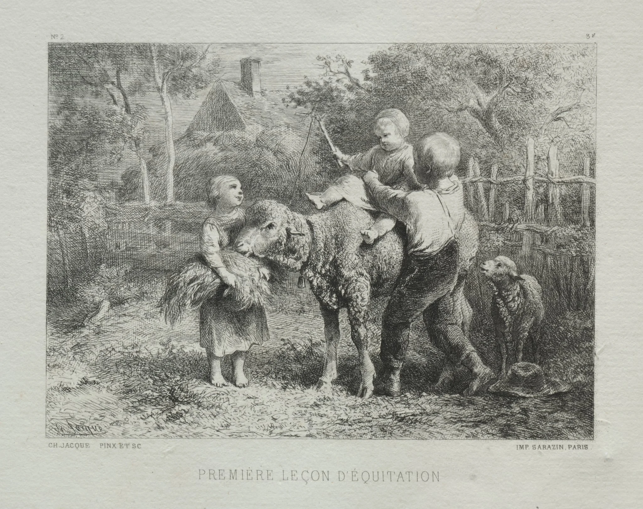First Riding Lesson, detail