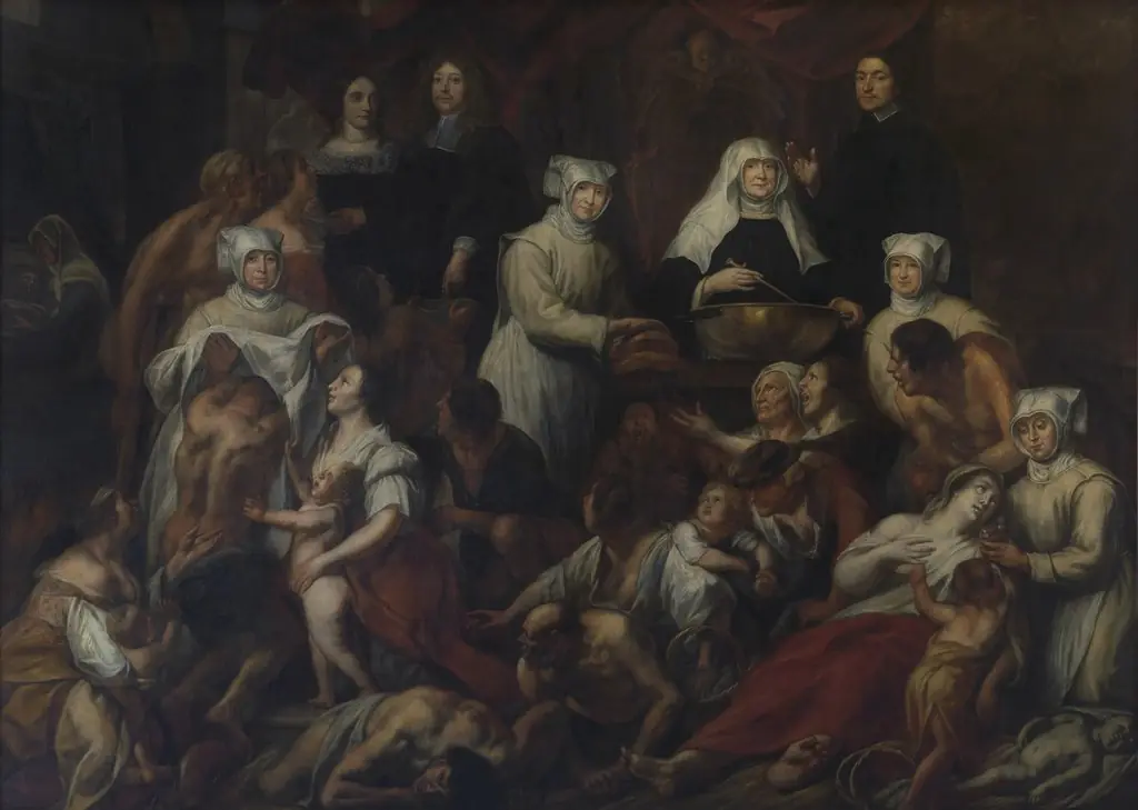 Antwerp Hospital Nuns, by Jacob Jordaens, oil, 1650
