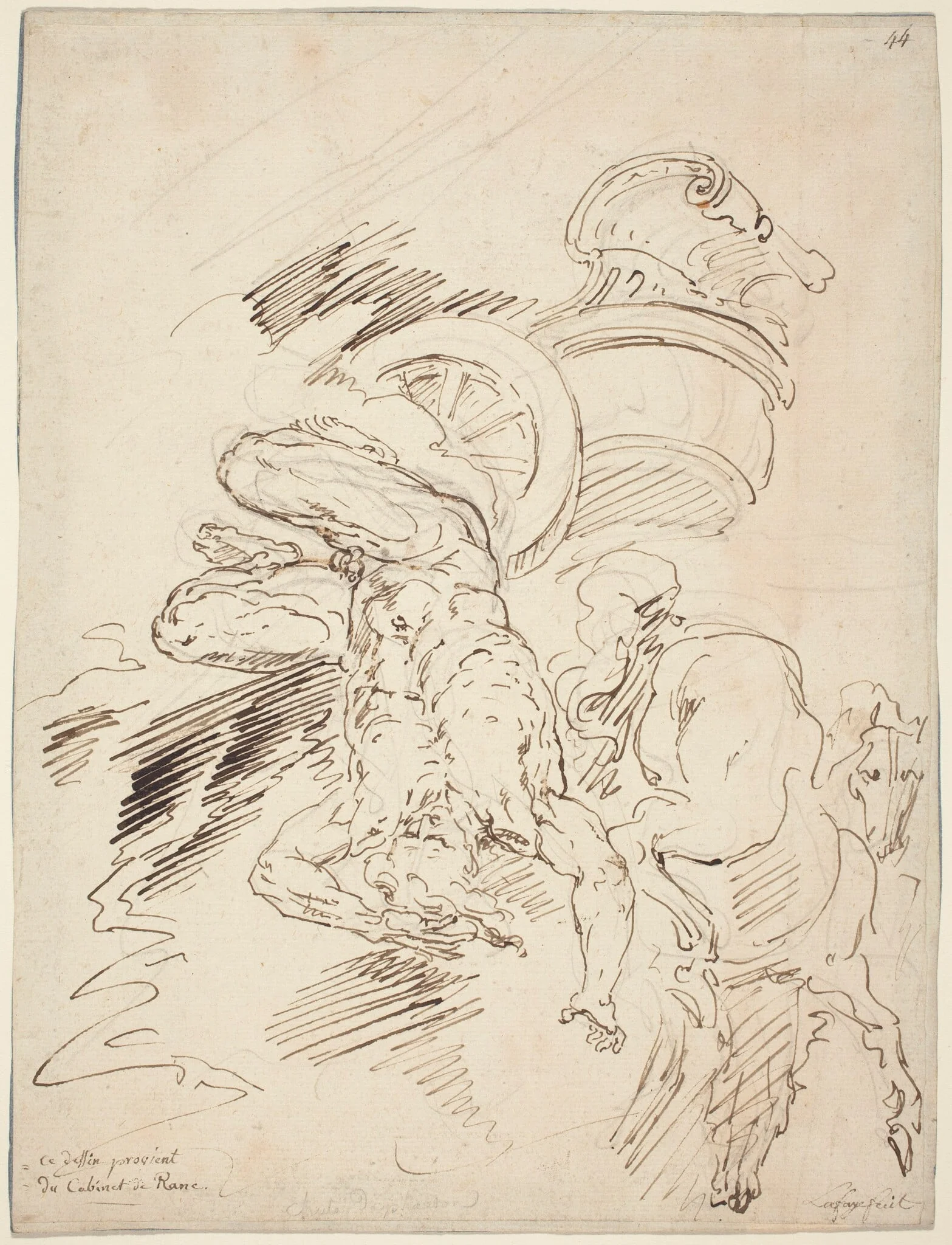 The Fall of Phaeton, detail