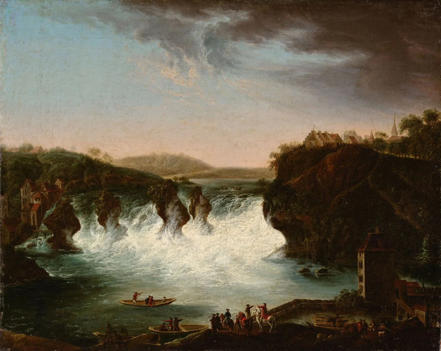 Joseph II. beim Rheinfall, detail