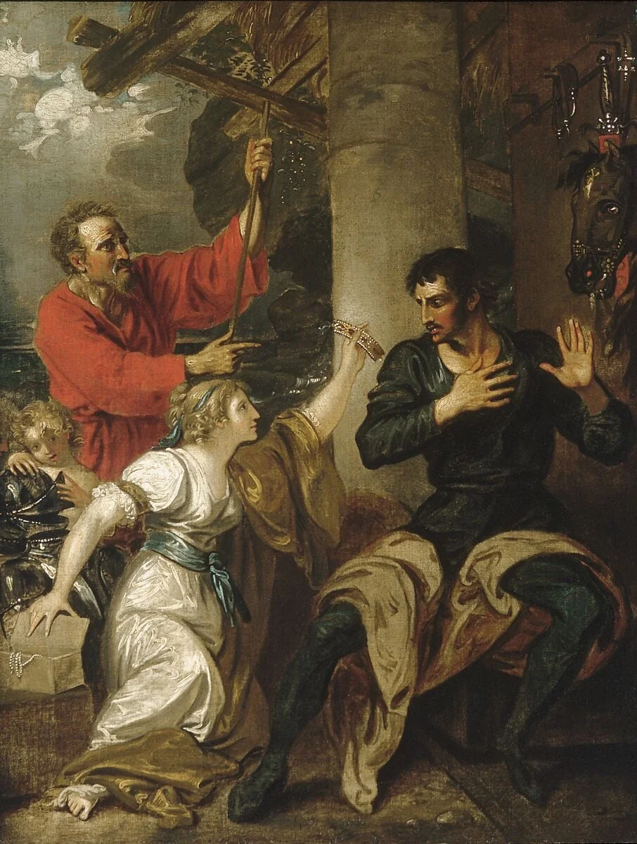 The Damsel and Orlando, detail