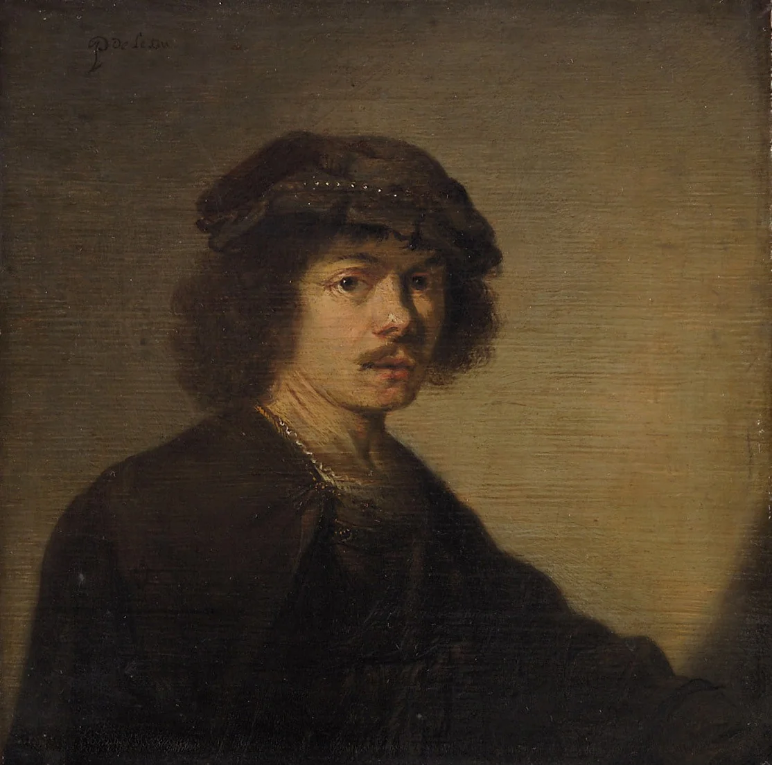 Selbstbildnis in Phantasietracht, detail